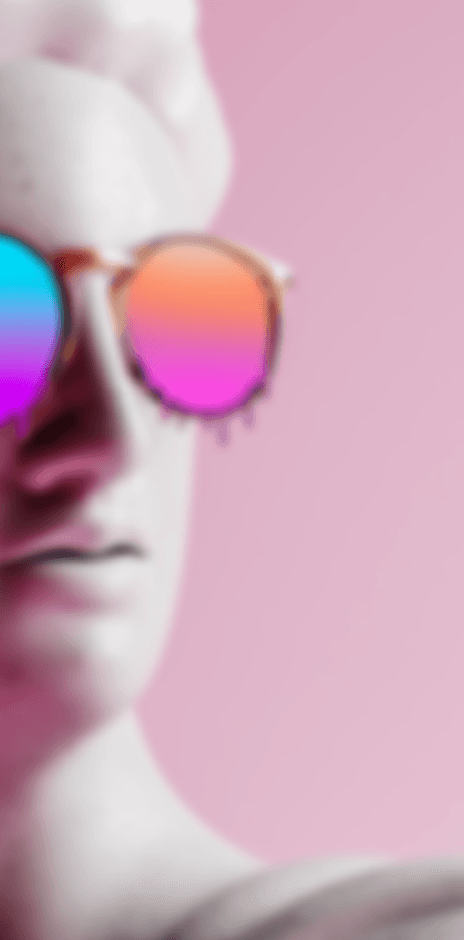 Blurred background statue